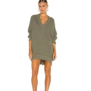 Young Fabulous & Broke Run Away Distressed V-neck Sweater